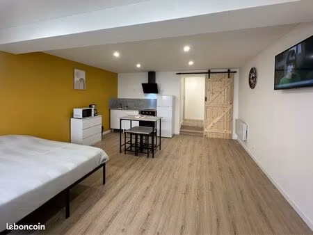 studio meublé 22 m² rénové à neuf – courte durée – bail mobilité – tout inclus