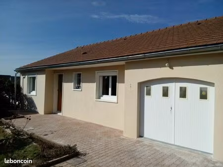 maison – plain-pied – 5 min d’yvetot – 2 ch+bureau – jardin – garage