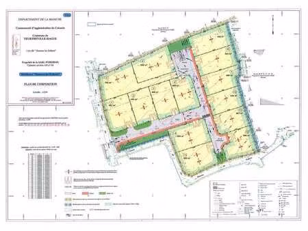 vente terrain à teurthéville-hague (50690) : à vendre / 755m² teurthéville-hague