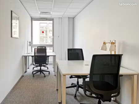 bureau privé à louer pour 2 personnes à rouen  hq jeanne d'arc