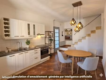maison de village (60m²) + garage (30m²) - aubais