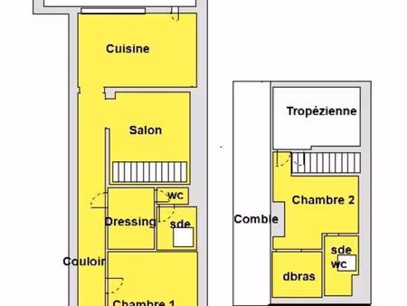 maison de ville 80 m2 proche mer