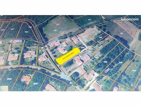 terrain a bâtir viabilisé de 1034m²