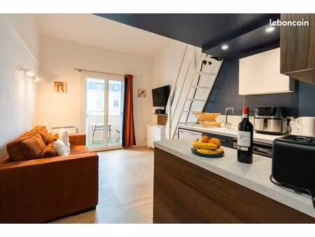 magnifique duplex avec balcon proche mer de 40 m² au sol (24 m² carrez)