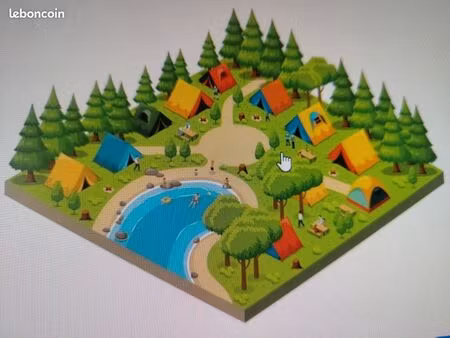 camping 3* - fond de commerce à vendre - ca 290k - logement de fonction