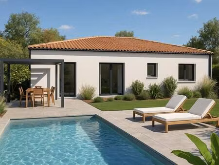 terrain avec maison neuve à vendre