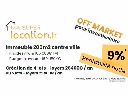 immeuble 200 m² saint-quentin