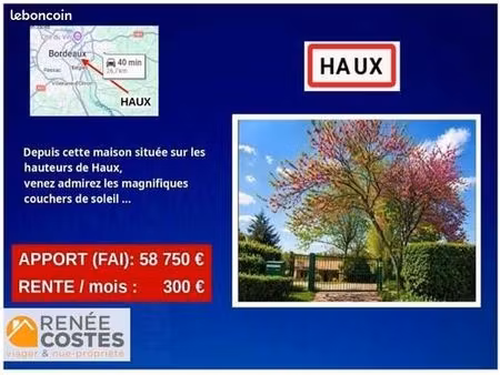maison en viager 3 pièces 73 m²