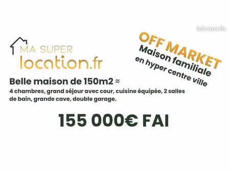 maison 6 pièces 150 m²