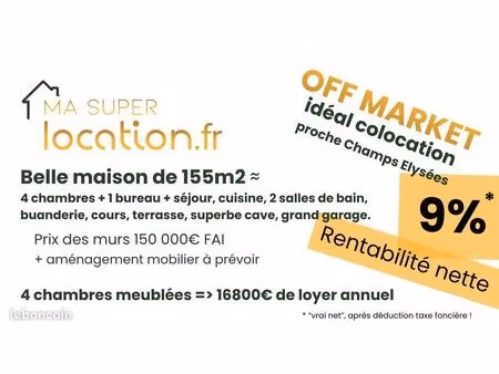 maison 6 pièces 155 m²