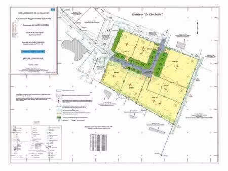 vente terrain à saint-joseph (50700) : à vendre / 734m² saint-joseph