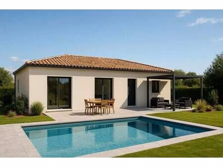 terrain avec maison neuve à vendre