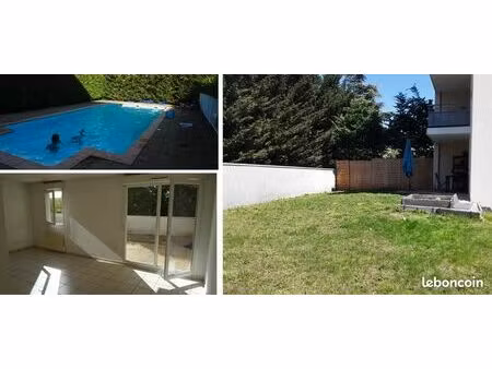 appartement 2 pieces - terrasse 160m² - parking - piscine