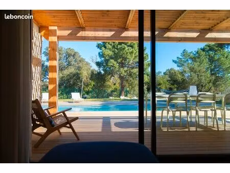 maison 3 pièces exceptionnelle à cala rossa avec piscine chauffée sans vis à vis