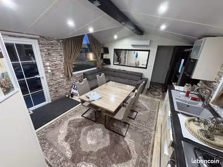 terrain  avec mobile  home  eau et électricité