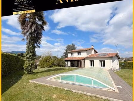maison familiale t5  135 m2 habitables avec piscine et double garage sur 2060 m2 de terrai