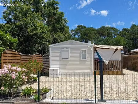 mobil-home équipé +parcelle constructible
