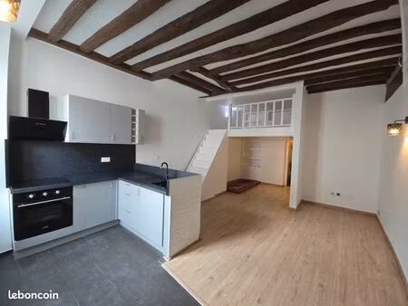 studio rénové avec mezzanine (quasi f2) – meublé – photos meublées à venir – linas