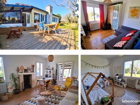 maison rénovée 5 pieces + véranda et terrain constructible - proche libourne