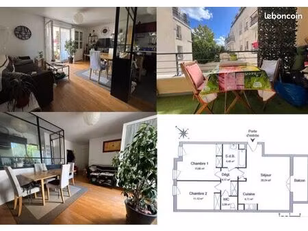 appartement 3 pièces - 61m2
