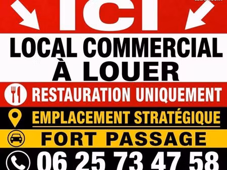 locale commercial restauration