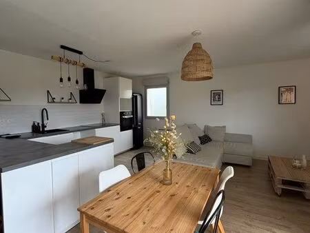 t3 meublé 64m² climatisé rénové – aussonne centre – balcon + parking + garage