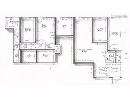 bagneux – plateau 130 m² rdc + jardin 130 m² – 440 000 (idéal marchand / famille)