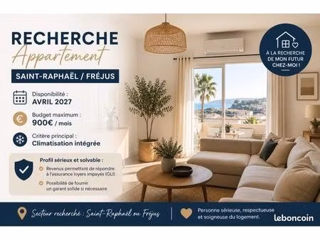 recherche appartement secteur saint-raphaël/ fréjus