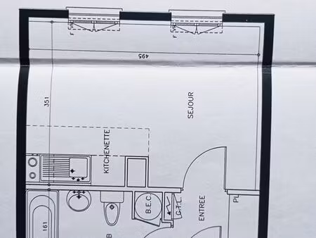 studio de 25m2 avec cave