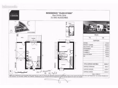 maison 3 pièces 68 m²