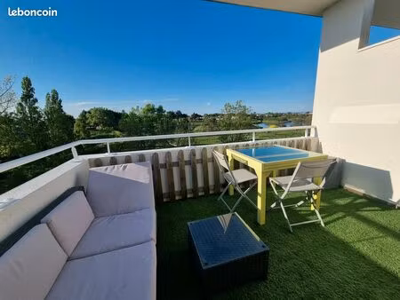 appartement t2 avec terrasse - vue lac - aperçu mer