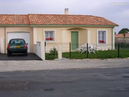 loue maison t3 bis ruffec - quartier réjaland - 16 700