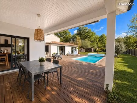 maison contemporaine 2018 – 145 m² + dépendance – piscine – terrain 1100 m² – direct propr