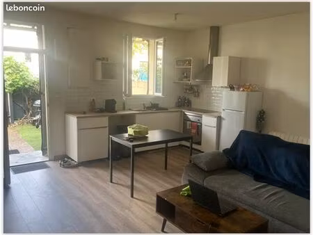 rare : location maison individuelle de 47m2 avec jardin centre de caudéran