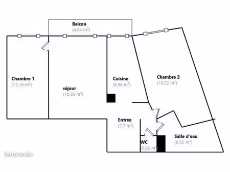 location appartement 3p