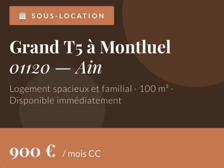 t5 en sous location