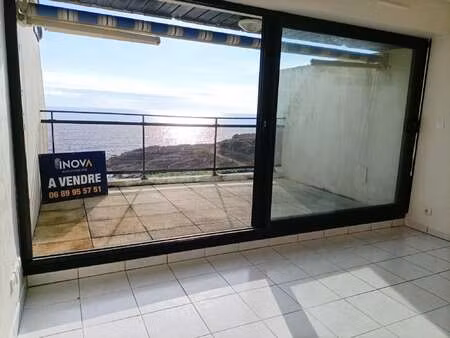 vente appartement 3 pièces bord de mer à ploemeur le fort bloqué-le couregant-lannenec (56