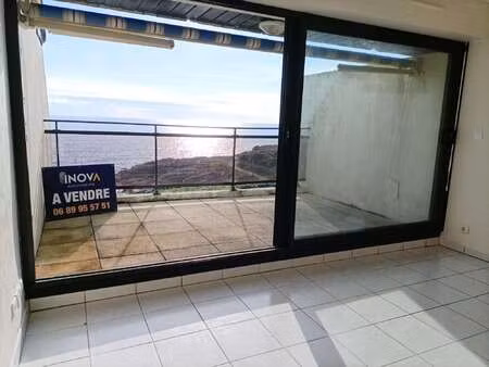 vente appartement 3 pièces bord de mer à ploemeur lomener-kerroch-kerpape (56270) : à vend