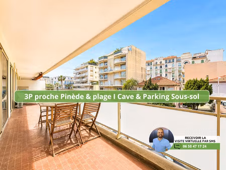 appartement 3p à vendre à juan-les-pins (06160)