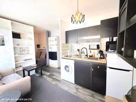 appartement 2 pièce(s) 24 m2 avec ascenseur et parking a 4 mn de la mer