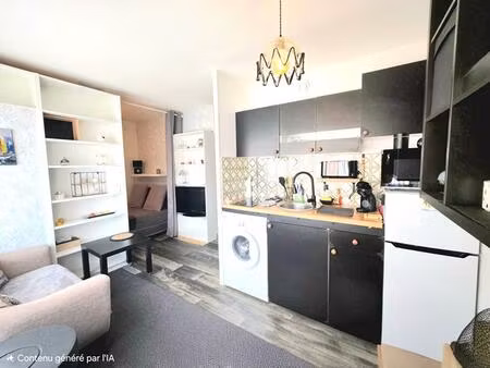 appartement 2 pièce(s) 30 m2 avec ascenseur et parking a 4 mn de la mer