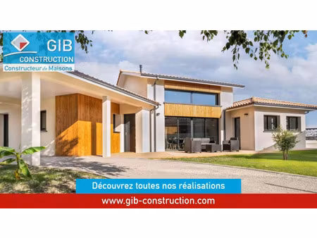 vente maison à construire 100 m² targon (33760)