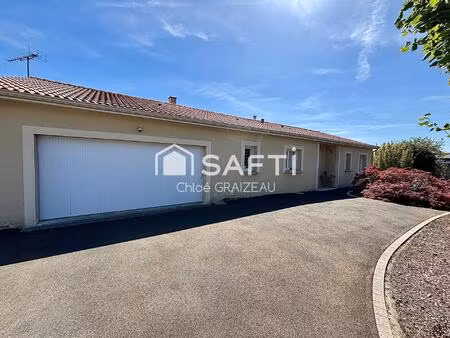 pavillon de plain-pied  103 m²  3 chambres  double garage