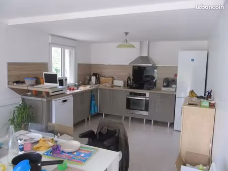 maison 4 chambres + jardin saintes