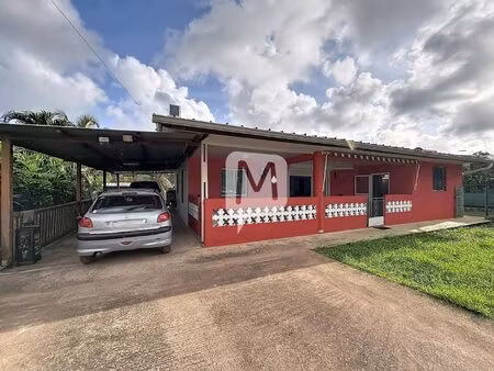 dpt guyane  à vendre rémire-montjoly maison t5 de 100 m2+ appartement t2 de 35 m2 sur un t