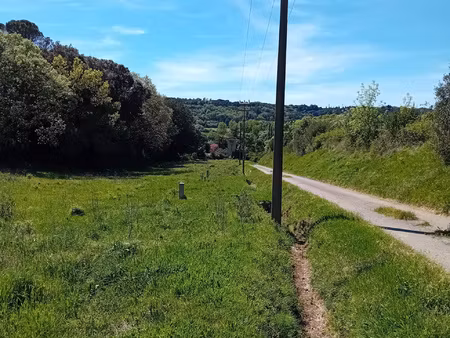 terrain constructible et viabilisé de 3.637m2 à montolieu  v