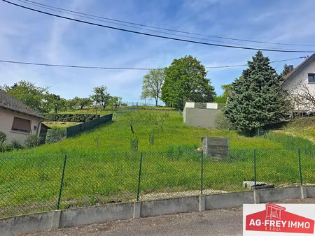 a vendre terrain constructible de 745 m2 à soultzbach les ba