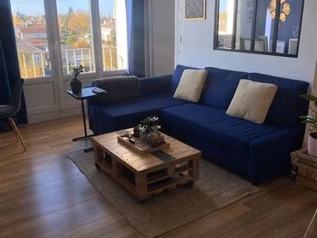a louer - appartement t3 meublé  60m² - alençon (résidence parc des sports)