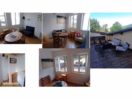 studio calme rénové et isolé + terrasse + parking