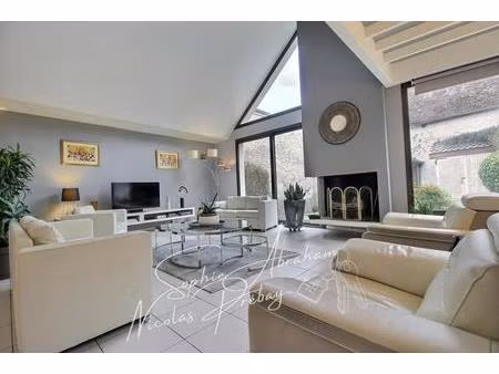 charme et volumes : magnifique maison en pierre au coeur de méréville
